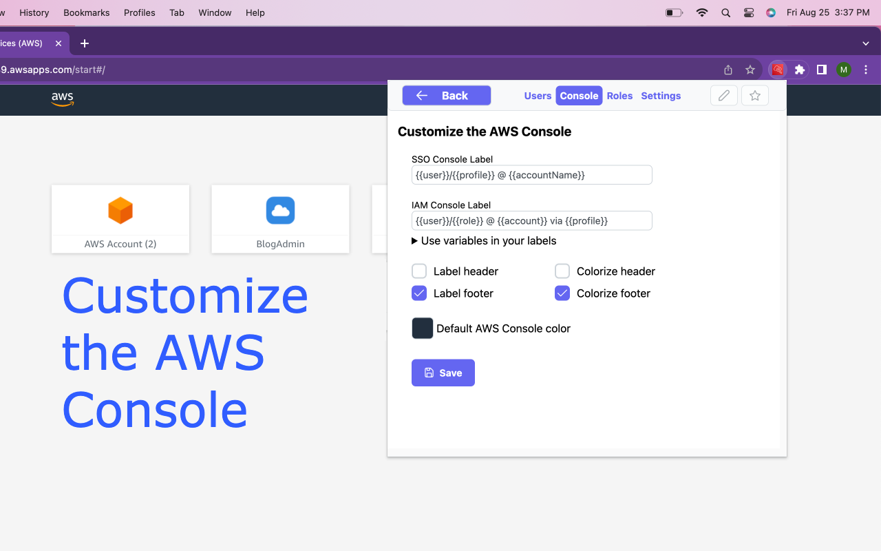 AWS SSO Extender chrome谷歌浏览器插件_扩展第4张截图