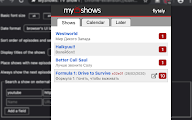 MyShows: TV Show tracker chrome谷歌浏览器插件_扩展第9张截图
