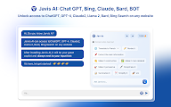 Jarvis AI: Chat GPT, Bing, Claude, Bard, BOT chrome谷歌浏览器插件_扩展第1张截图