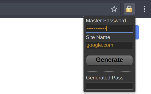 Password Generator chrome谷歌浏览器插件_扩展第1张截图