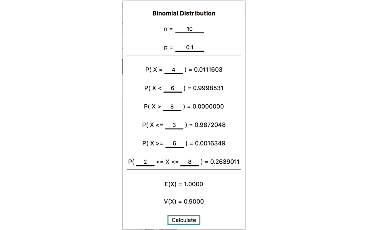 Probability Toolkit chrome谷歌浏览器插件_扩展第2张截图