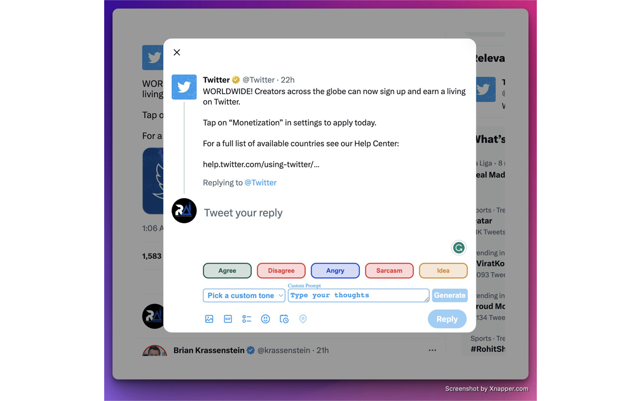 Reacti AI chrome谷歌浏览器插件_扩展第5张截图