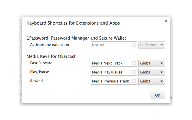 Media Keys & More for Overcast chrome谷歌浏览器插件_扩展第2张截图