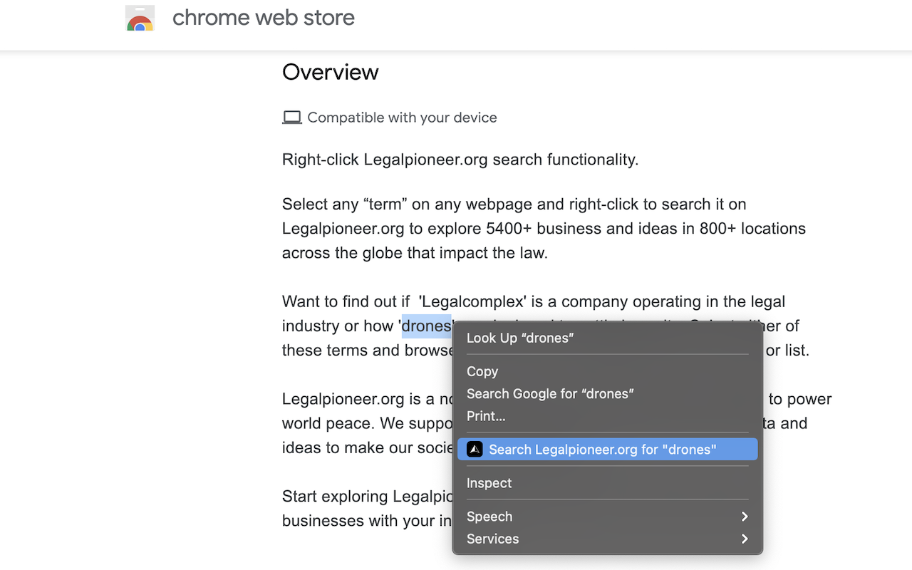 Legalpioneer Search chrome谷歌浏览器插件_扩展第4张截图