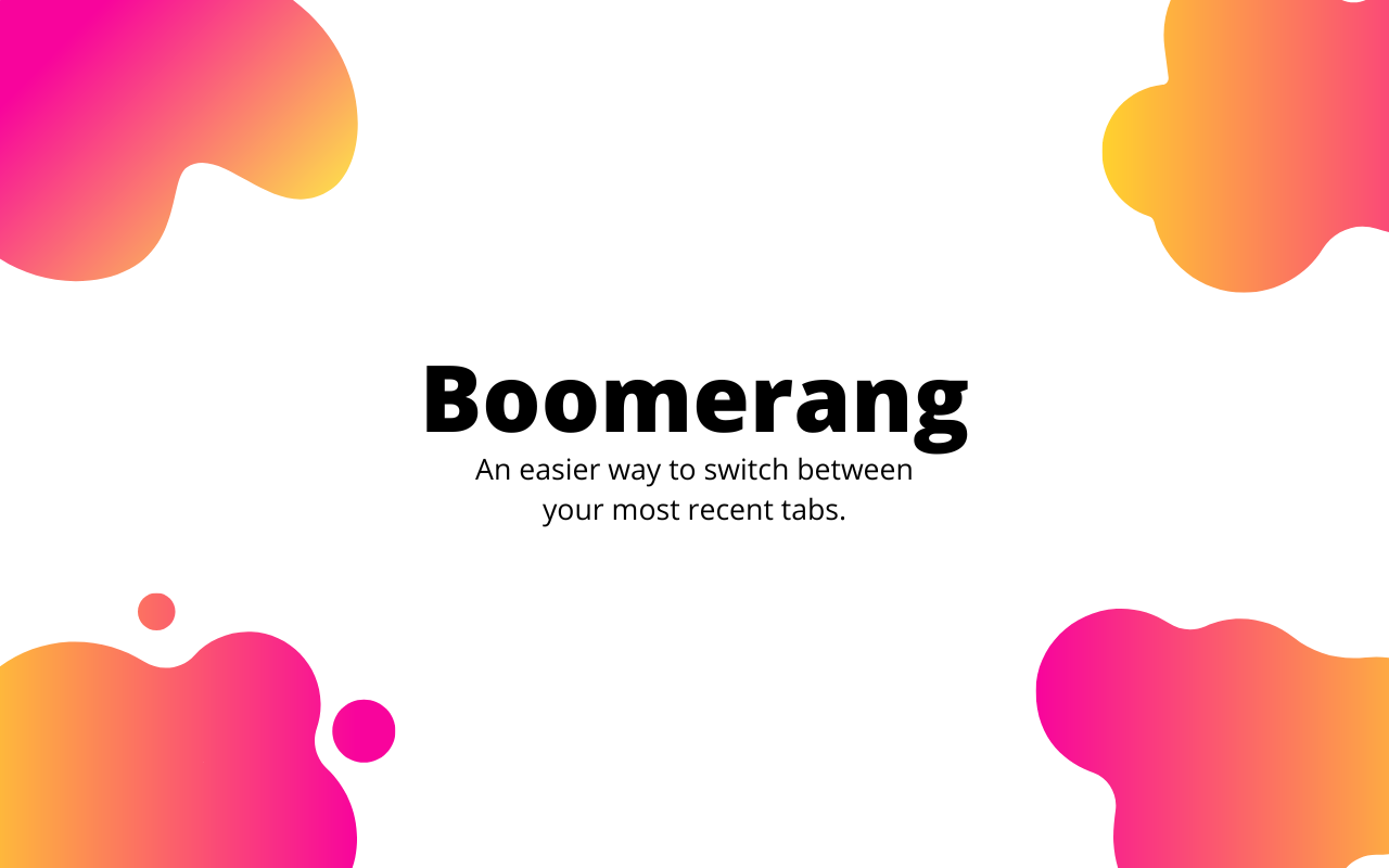 Boomerang - A simple Tab Switcher chrome谷歌浏览器插件_扩展第1张截图