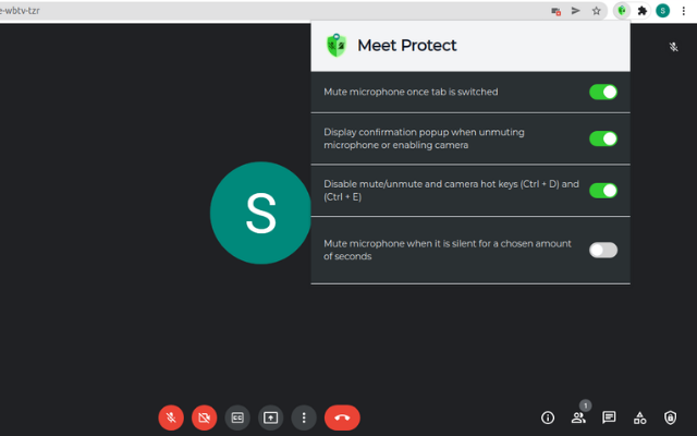 Meet Protect - microphone & camera protection chrome谷歌浏览器插件_扩展第3张截图