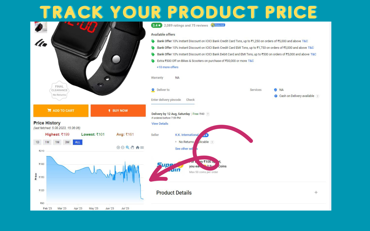 Flipkart Price Tracker chrome谷歌浏览器插件_扩展第2张截图