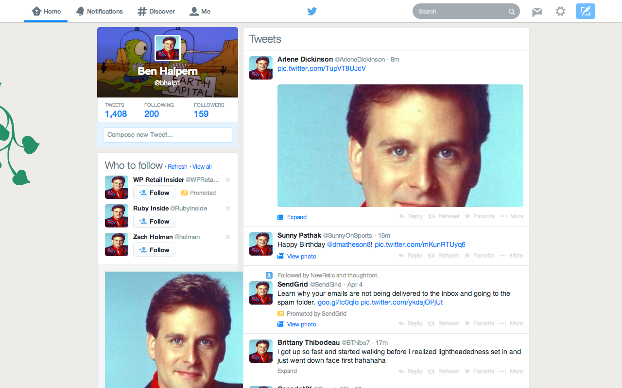 Same Picture of Dave Coulier chrome谷歌浏览器插件_扩展第1张截图