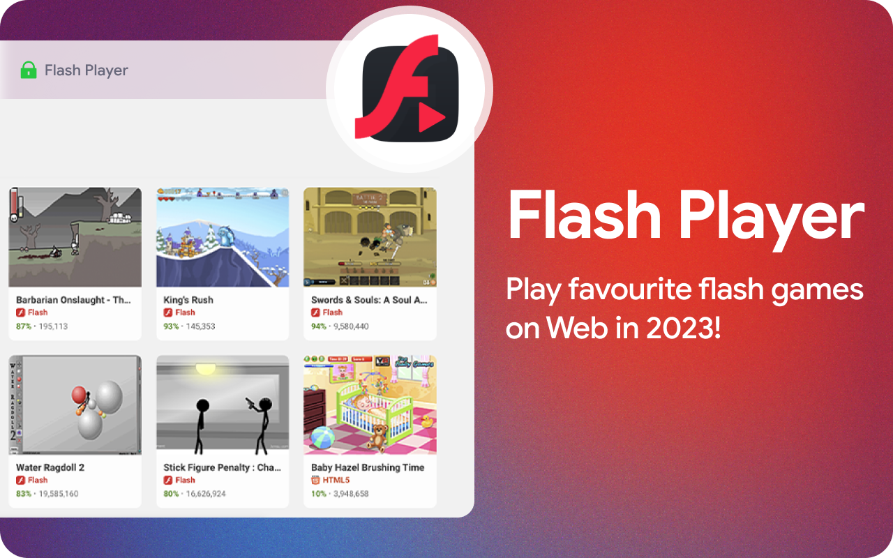Flash Player - 玩 Flash 遊戲 chrome谷歌浏览器插件_扩展第2张截图