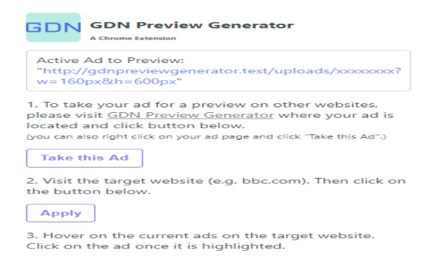 GDN Preview Generator chrome谷歌浏览器插件_扩展第1张截图