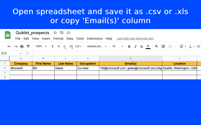 Quiklist - Quickly build B2B contact lists chrome谷歌浏览器插件_扩展第1张截图