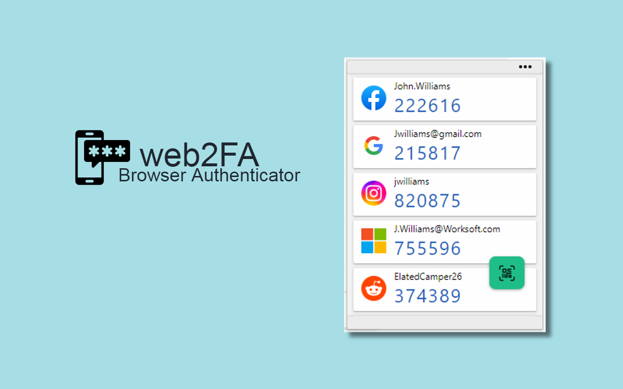 web2FA - Browser Authenticator chrome谷歌浏览器插件_扩展第1张截图