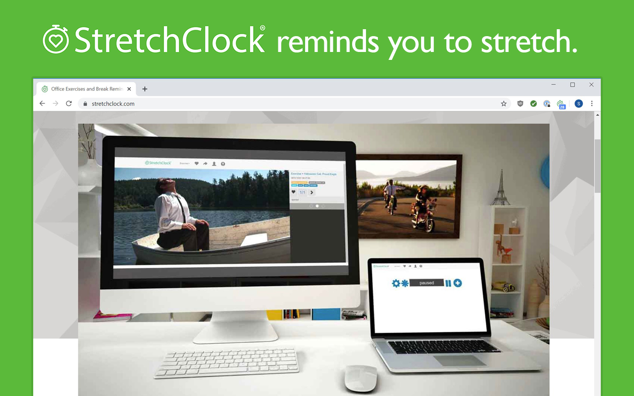 StretchClock - Break Reminder and Office Yoga chrome谷歌浏览器插件_扩展第2张截图