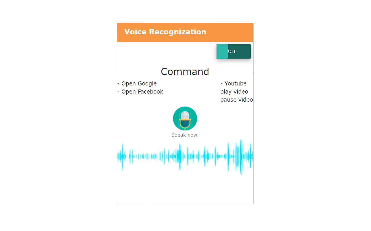 Voice Recognization chrome谷歌浏览器插件_扩展第1张截图
