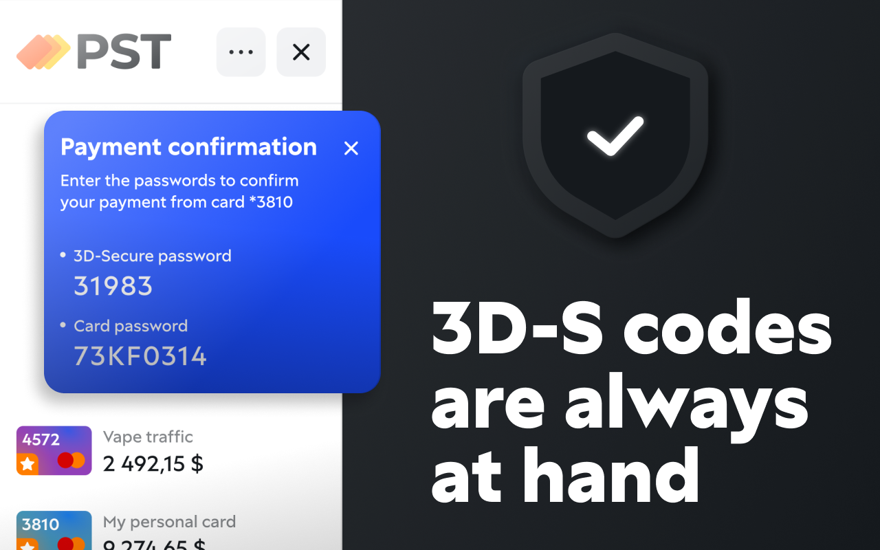 Crypto-Cardholder by PST.NET | Virtual cards chrome谷歌浏览器插件_扩展第3张截图