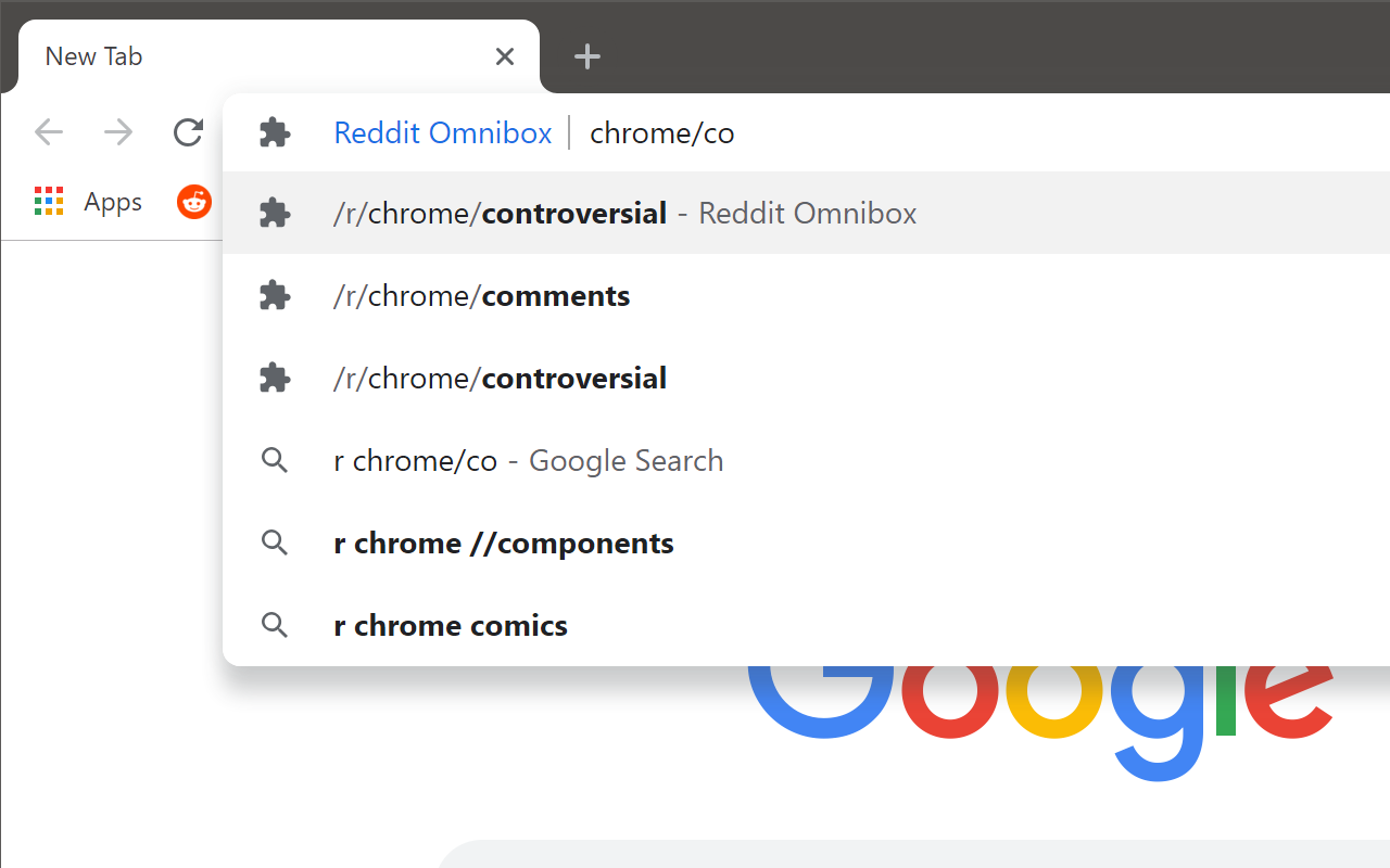 Reddit Omnibox chrome谷歌浏览器插件_扩展第1张截图