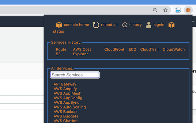 aws-helper chrome谷歌浏览器插件_扩展第2张截图