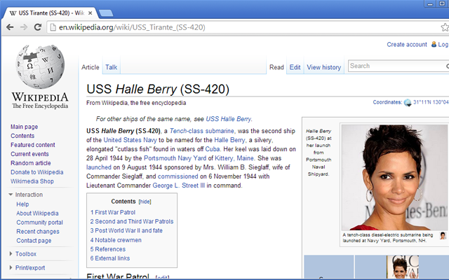 Hallepedia: Halle Berry for Wikipedia chrome谷歌浏览器插件_扩展第1张截图