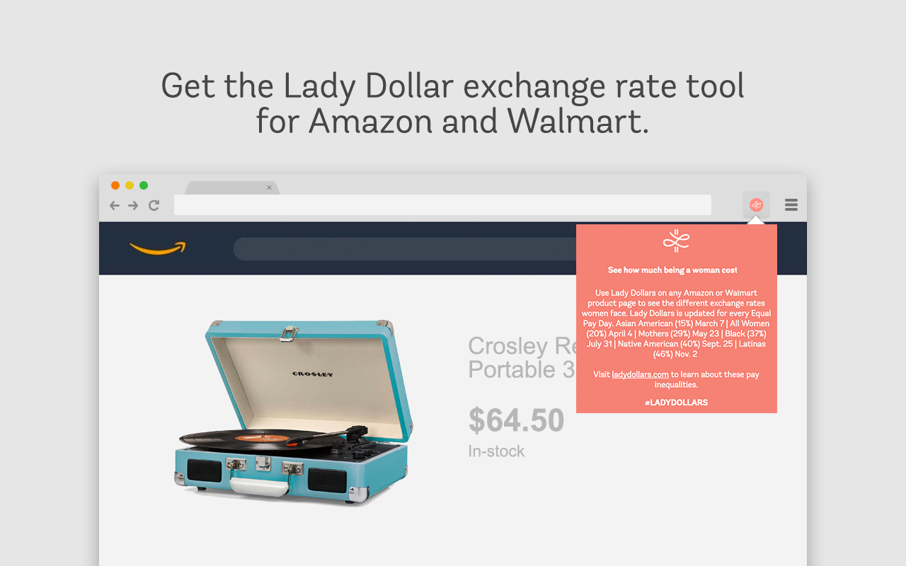 Lady Dollars Extension Rate Tool chrome谷歌浏览器插件_扩展第3张截图