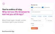 Best Reminder App - Set tab & note reminders chrome谷歌浏览器插件_扩展第1张截图