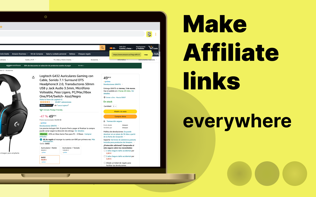 Affiliation Tools - affiliate link generator chrome谷歌浏览器插件_扩展第6张截图