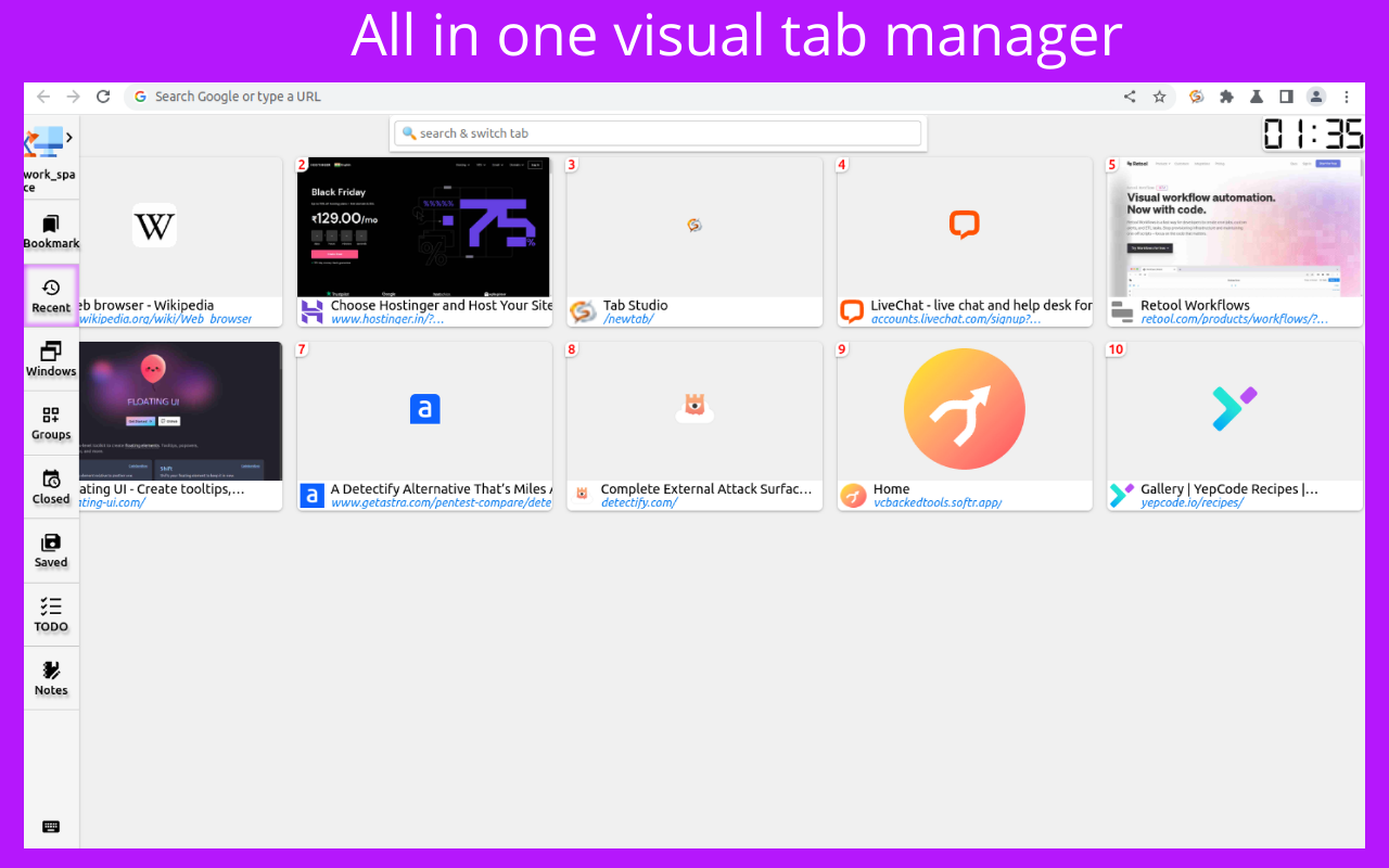 TabGallery - thumbnail switcher chrome谷歌浏览器插件_扩展第2张截图