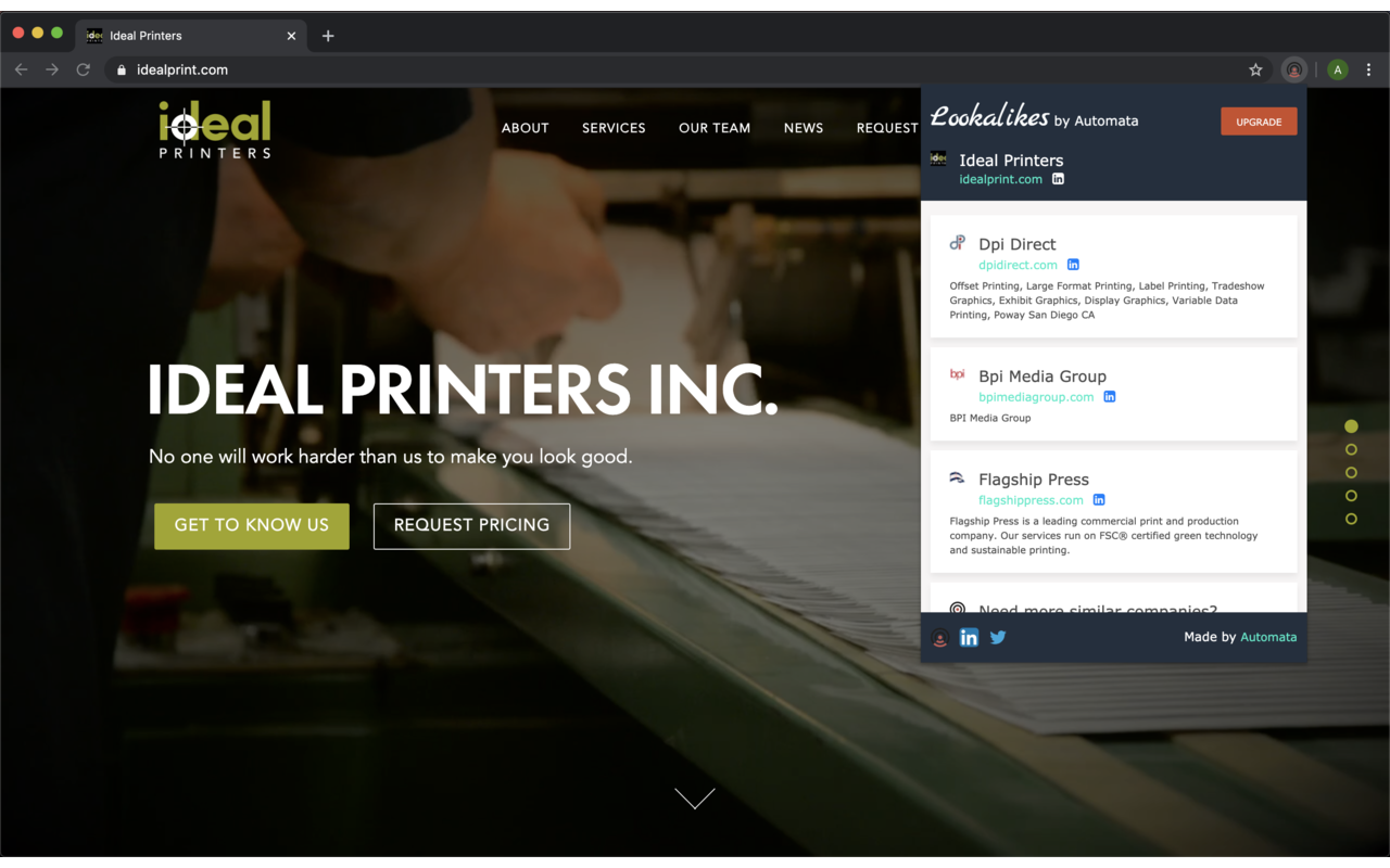 Company Lookalikes by Automata chrome谷歌浏览器插件_扩展第4张截图