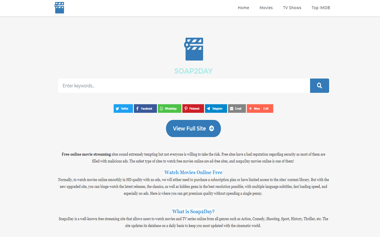 SOAP2DAYHD chrome谷歌浏览器插件_扩展第1张截图