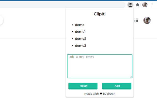 ClipIt! chrome谷歌浏览器插件_扩展第4张截图