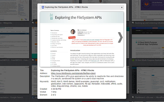 WebHistory chrome谷歌浏览器插件_扩展第2张截图