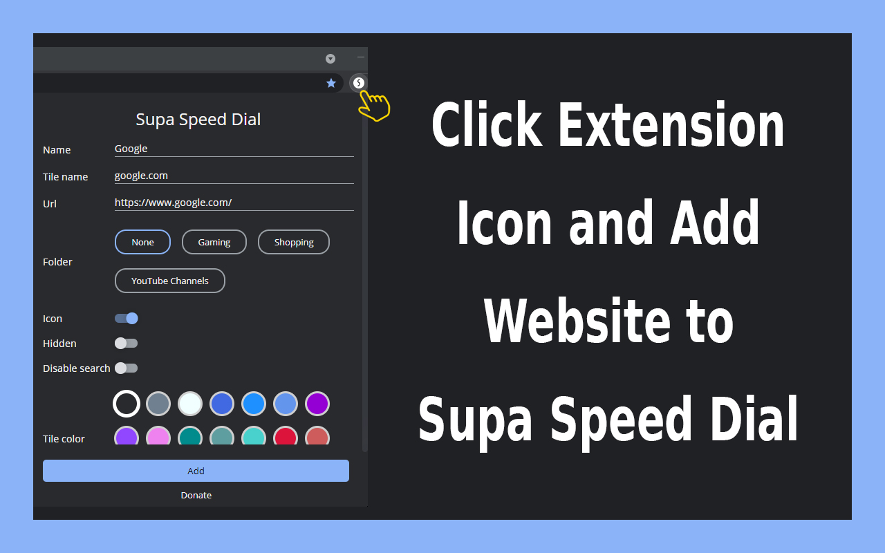 Supa Speed Dial chrome谷歌浏览器插件_扩展第10张截图