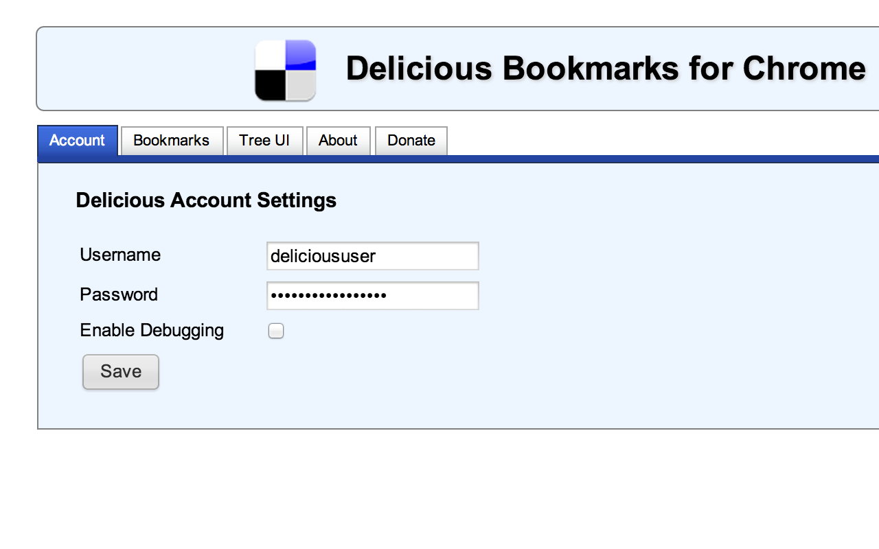 Delicious Bookmarks chrome谷歌浏览器插件_扩展第1张截图
