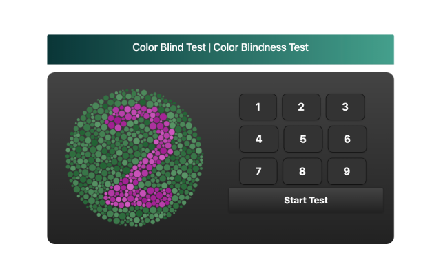 Color Blind Test | Color Blindness Test chrome谷歌浏览器插件_扩展第1张截图