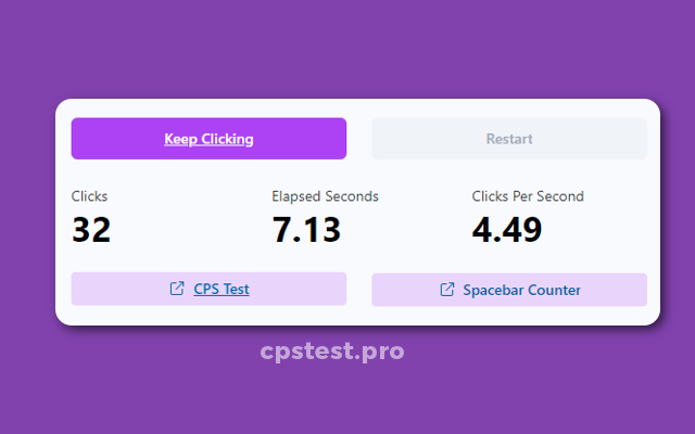 CPS Test Pro - Clicks Per Second Test chrome谷歌浏览器插件_扩展第4张截图