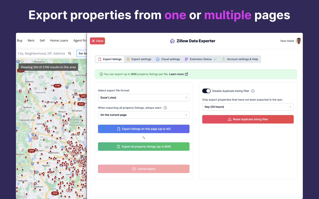 Zillow Data Exporter chrome谷歌浏览器插件_扩展第6张截图