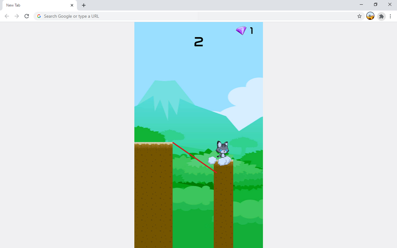 Swing Cute Cat Parkour Game chrome谷歌浏览器插件_扩展第4张截图