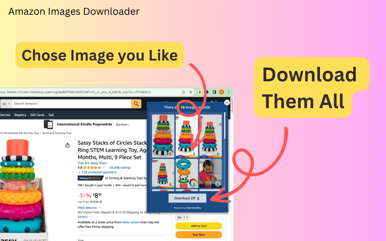 Amazon Images Downloader chrome谷歌浏览器插件_扩展第1张截图