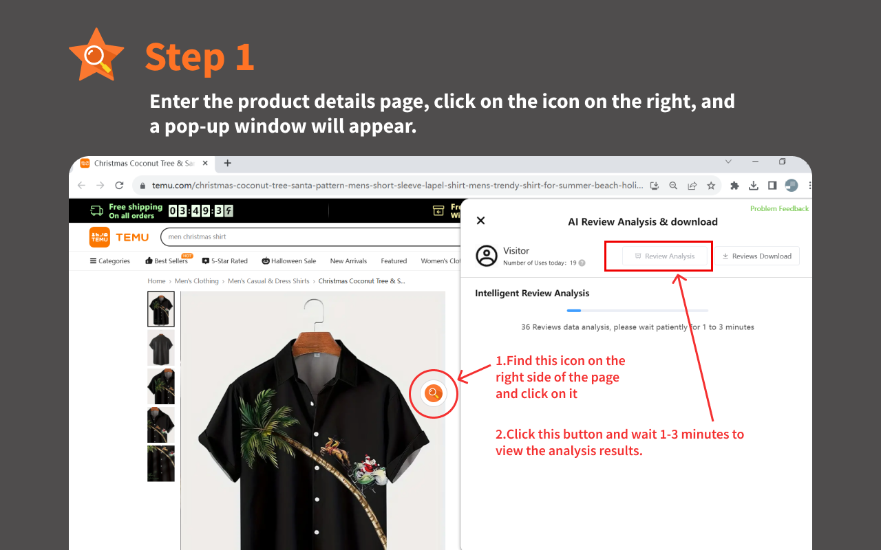 Temu™ AI评论分析 & 下载 chrome谷歌浏览器插件_扩展第6张截图