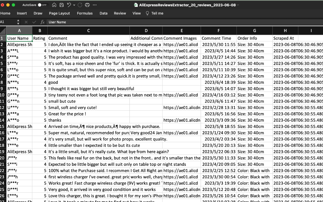 AliExpress商品评论一键导出CSV chrome谷歌浏览器插件_扩展第2张截图