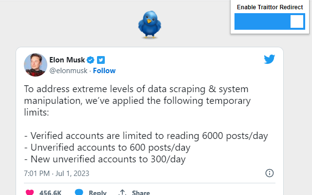 Traittor Redirect chrome谷歌浏览器插件_扩展第1张截图