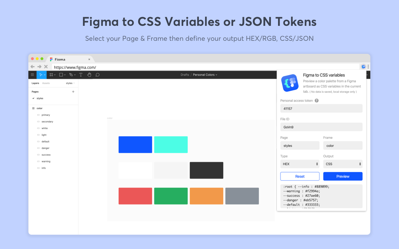 Figma to Tokens chrome谷歌浏览器插件_扩展第1张截图