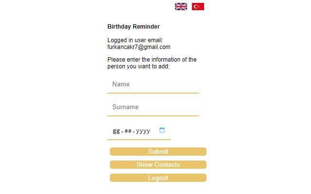 Birthday Reminder chrome谷歌浏览器插件_扩展第1张截图