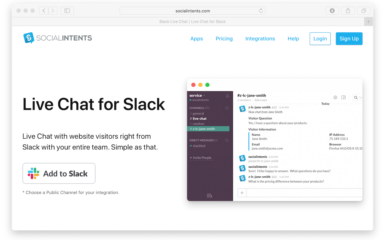 Live Chat for Slack chrome谷歌浏览器插件_扩展第1张截图