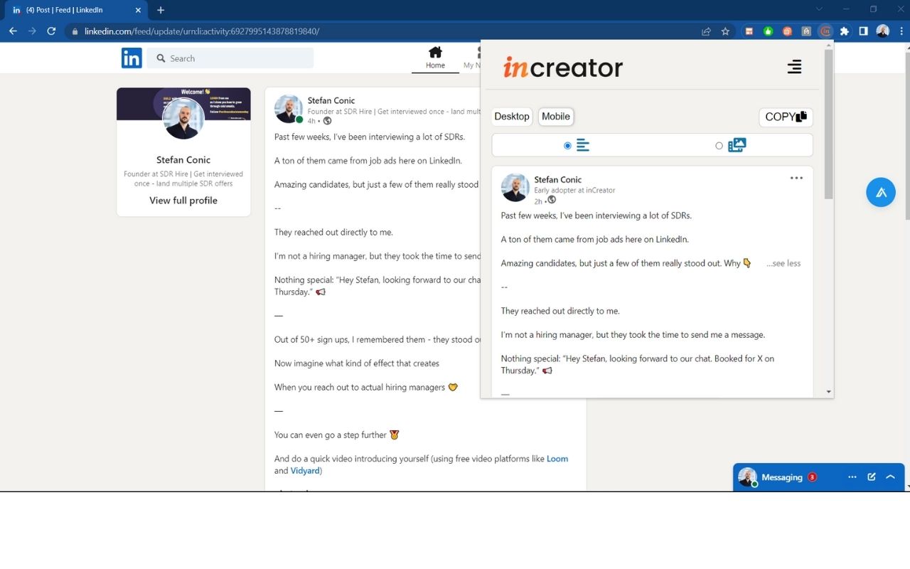 inCreator chrome谷歌浏览器插件_扩展第1张截图