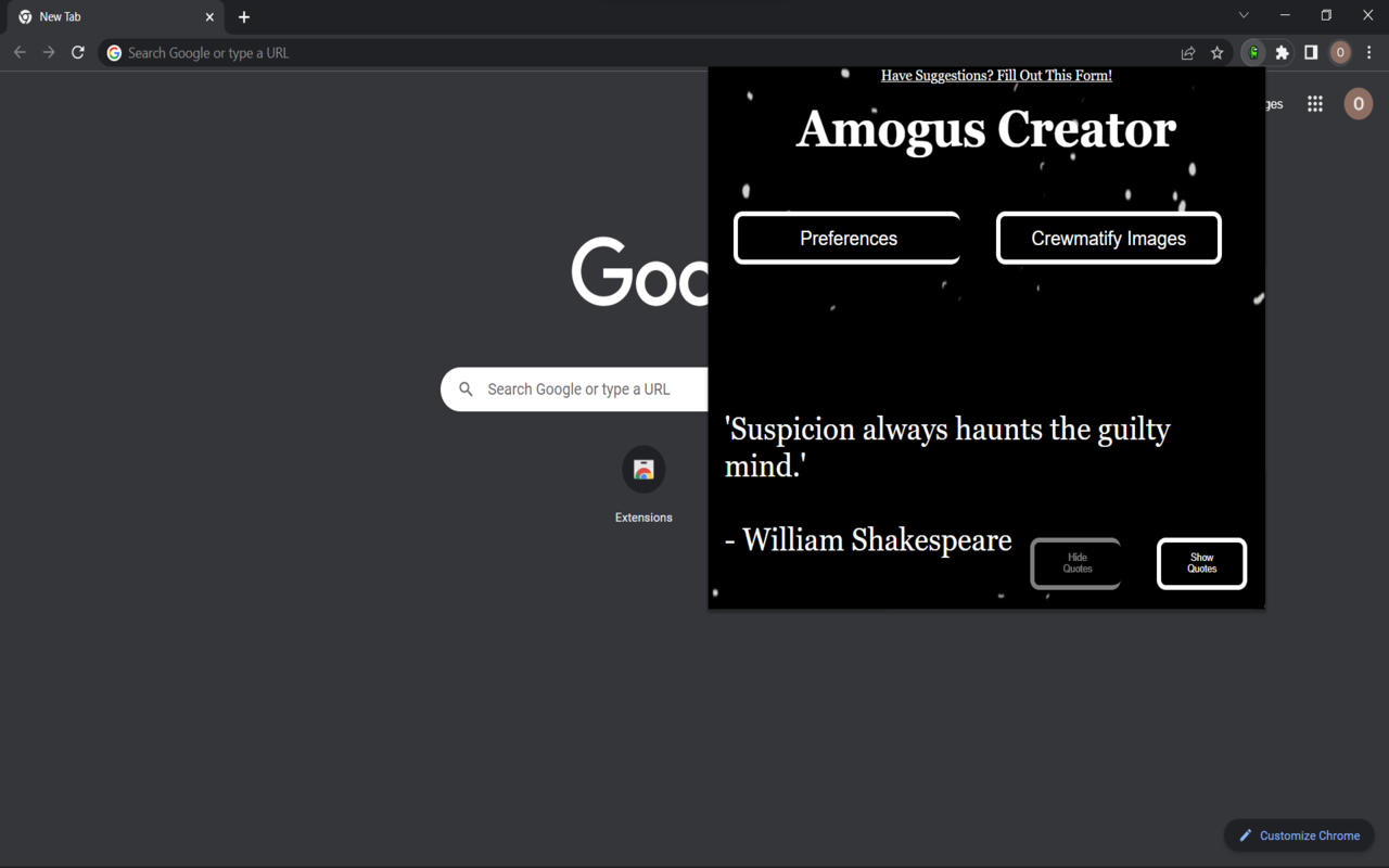 Amogus Creator chrome谷歌浏览器插件_扩展第4张截图