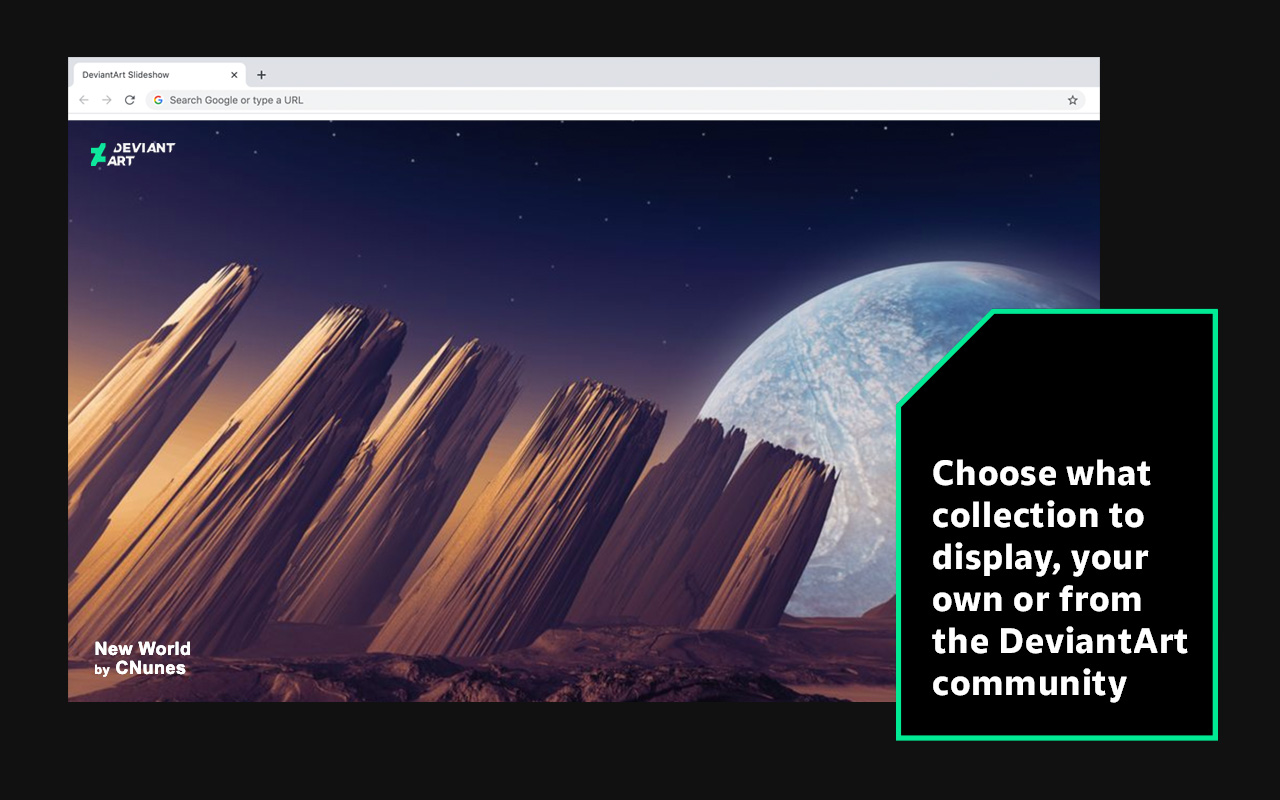 DeviantArt Slideshow chrome谷歌浏览器插件_扩展第1张截图