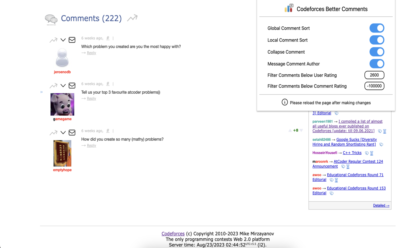 Codeforces Better Comments chrome谷歌浏览器插件_扩展第8张截图