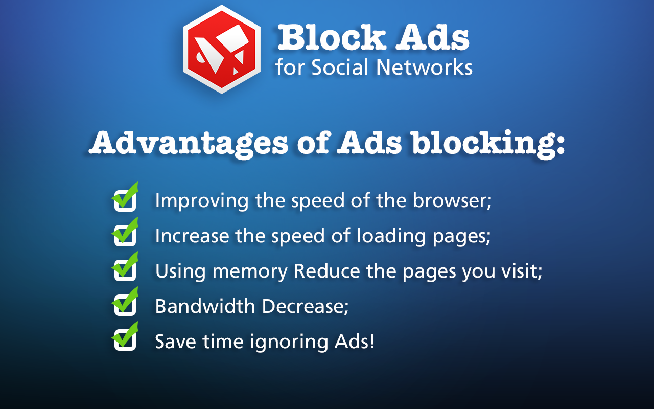 Block Ads for Social Network chrome谷歌浏览器插件_扩展第1张截图