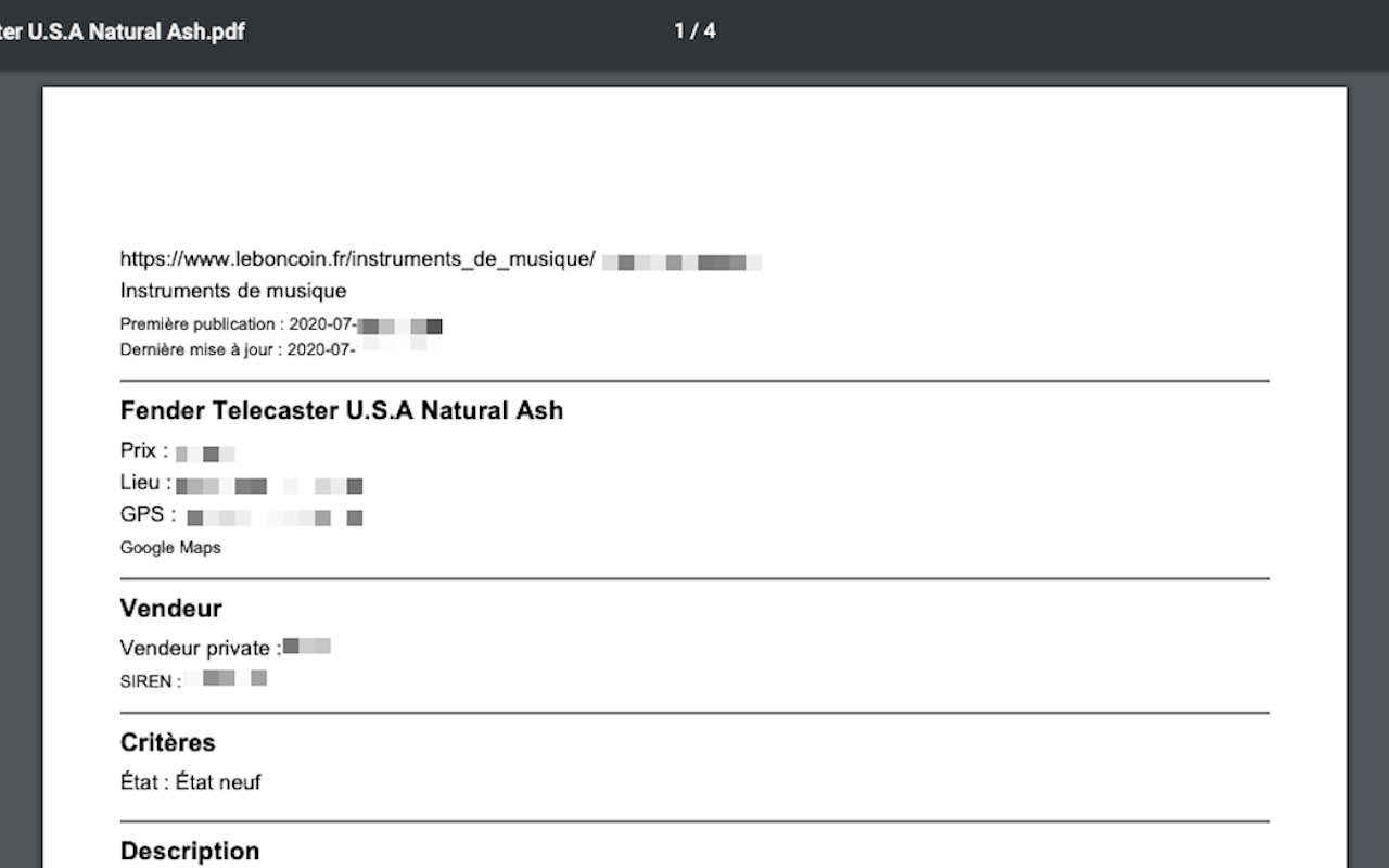 PDF Exporter for leboncoin.fr chrome谷歌浏览器插件_扩展第1张截图