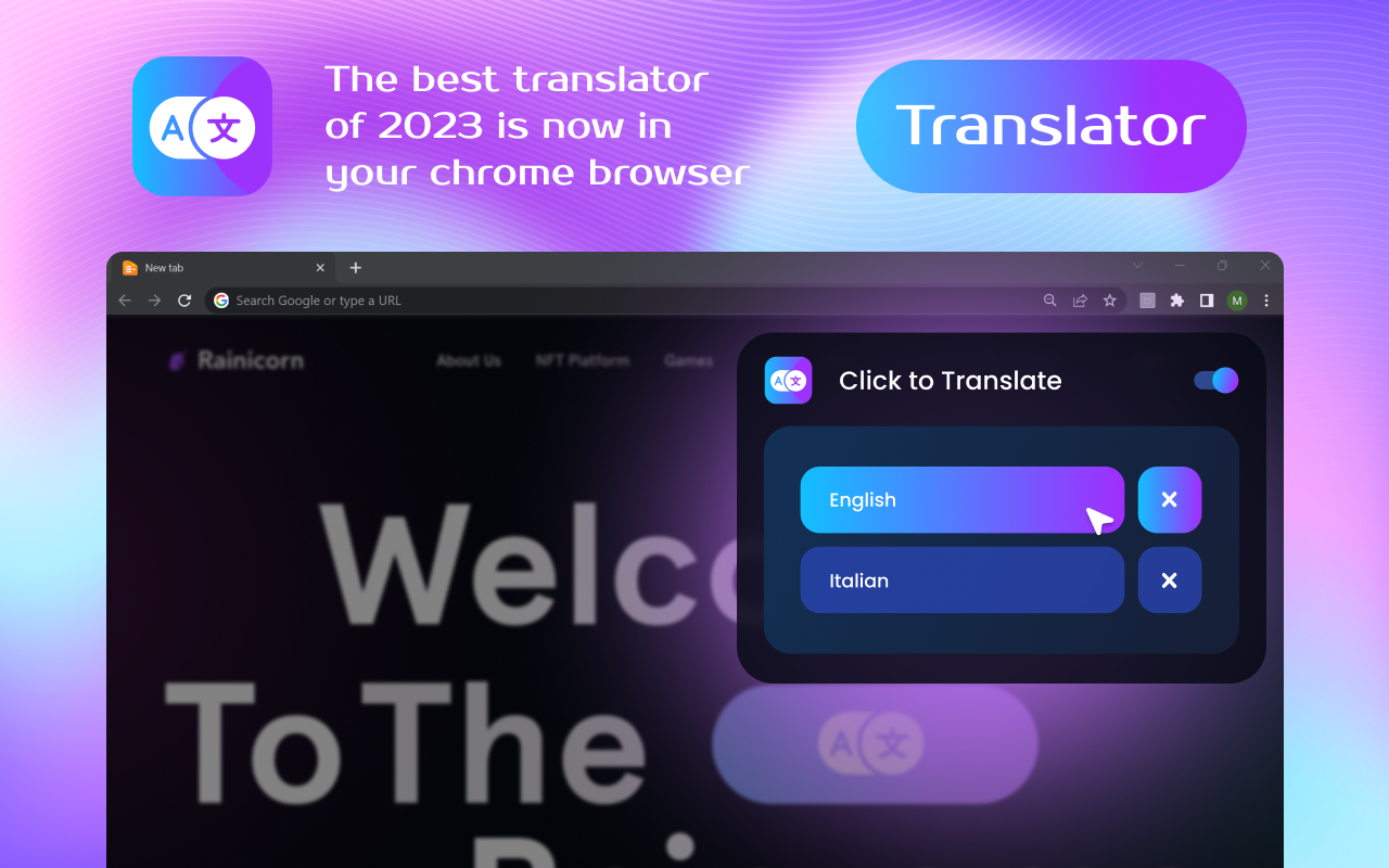 Translator - Click to Translate chrome谷歌浏览器插件_扩展第1张截图